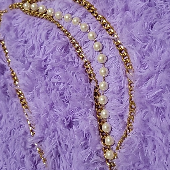 Carolee Pearl Chain link belt - Picture 7 of 10